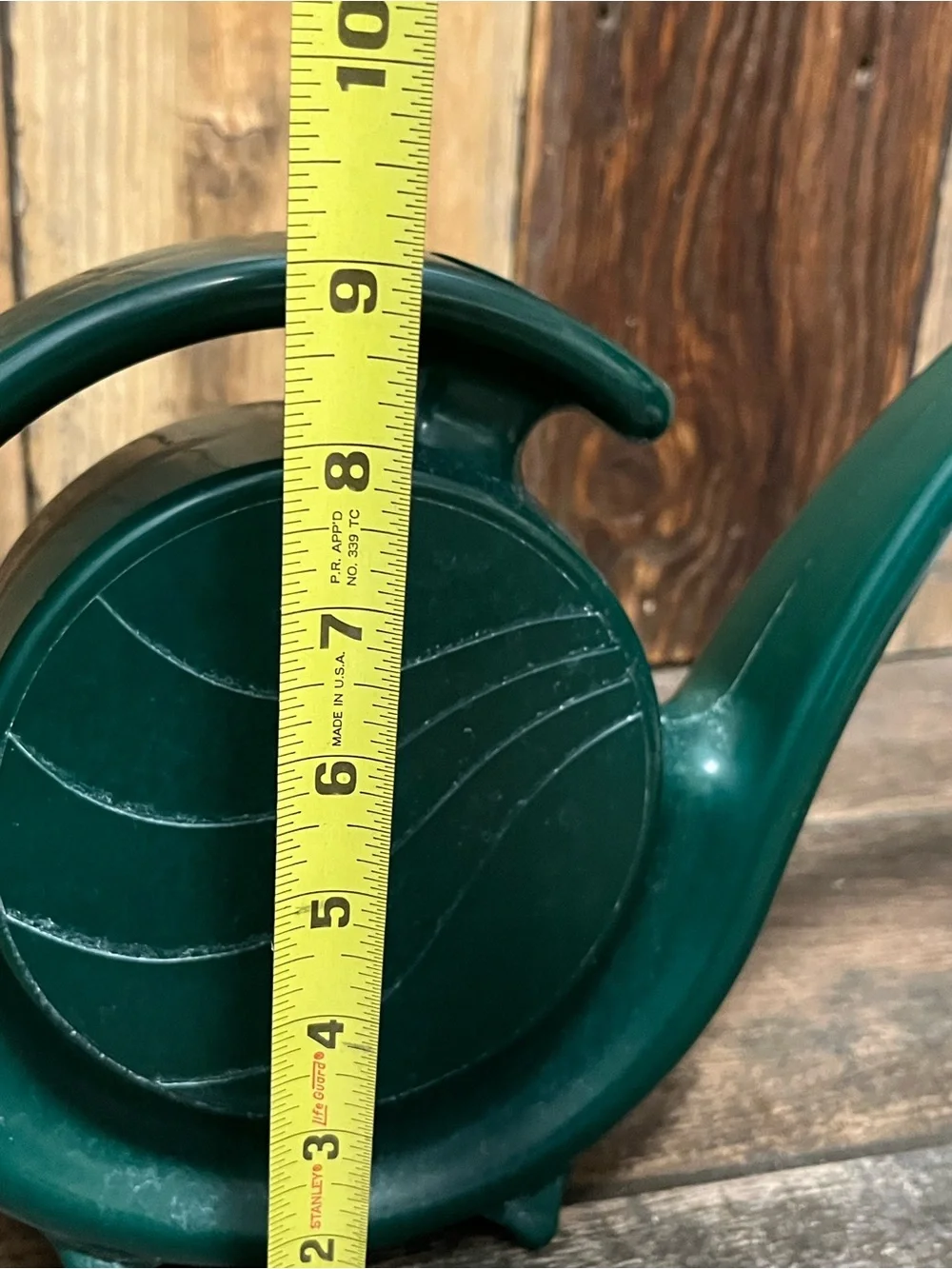 Green Plastic Long-Spout Watering Can for Indoor Plants